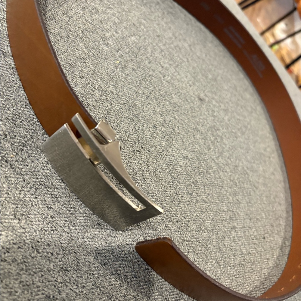 Aldo Brown Belt with Silver Buckle
